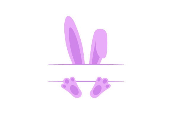 Bunny Ears & Feet: Easter Crafts SVG Asset