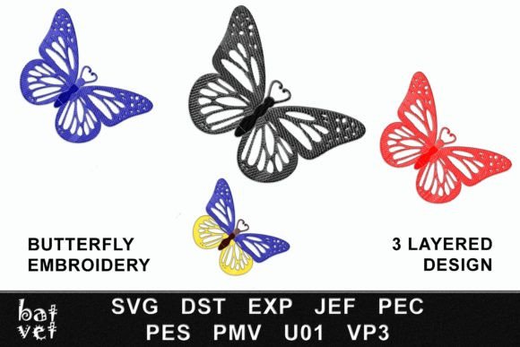 Butterfly Embroidery Design: A Versatile Graphic for Hand Embroidery Patterns