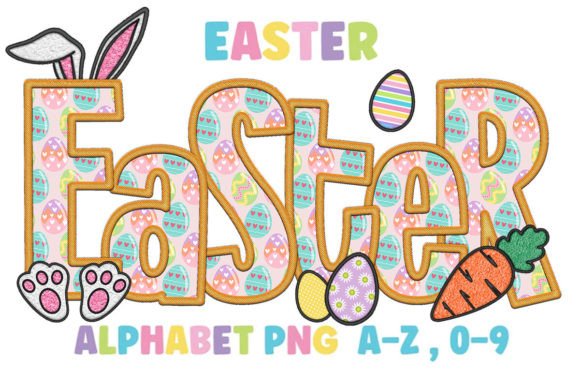 Easter Alphabet Clipart: A Versatile Asset for Crafts and Graphics