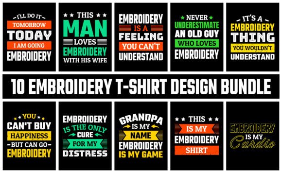 Embroidery Bundle 1: A Versatile Graphics Asset for Crafts
