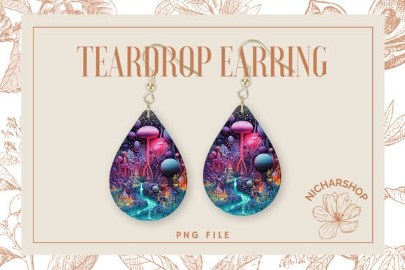 Review: Fantasy Embroidery Teardrop Earring2 for Branding