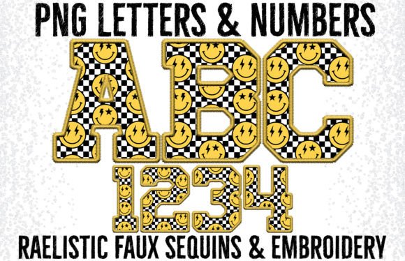 Review: Groovy Checkered Faux Embroidery Letters for Graphics & Crafts