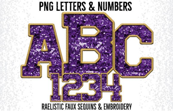 Review: Purple Yellow Faux Embroidery Varsity for Graphics and Crafts